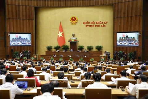 Vue de la 7e session de l’Assemblée nationale de la 15e législature. Photo: VNA