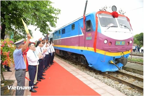 La gare de Hai Duong devient partie intégrante d’un itinéraire ferroviaire international. Photo: VietnamPlus