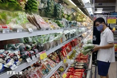 Dans un supermarché. Photo d'illustration: VNA