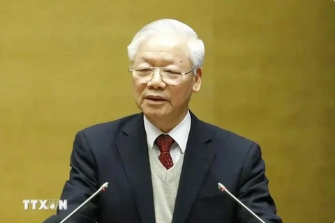 Le secrétaire général du Parti communiste du Vietnam, Nguyên Phu Trong. Photo : VNA