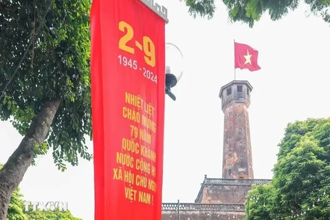 La tour du drapeau de Hanoi. Photo: VNA