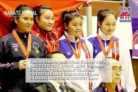 Vietnam rank fourth in Thailand's Karate-do championship 