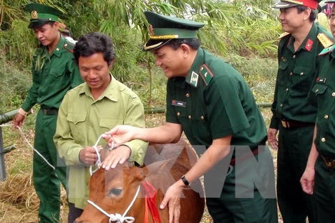 Viettel donates cows to impoverished households in Son La