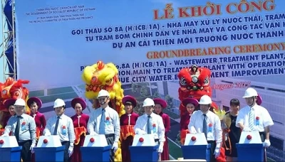 Hue city builds water treatment plant