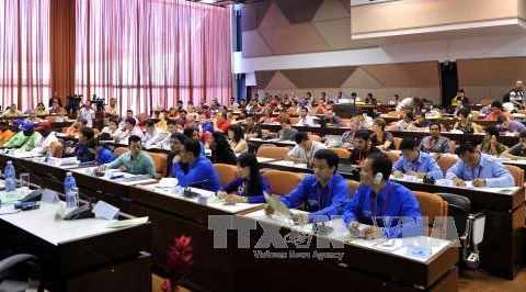 Vietnam attends world youth congress in Cuba 