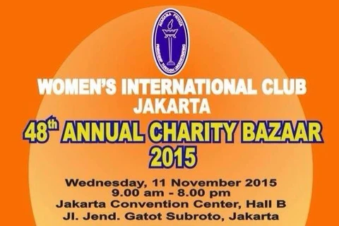 Jakarta bazaar raises money for charity