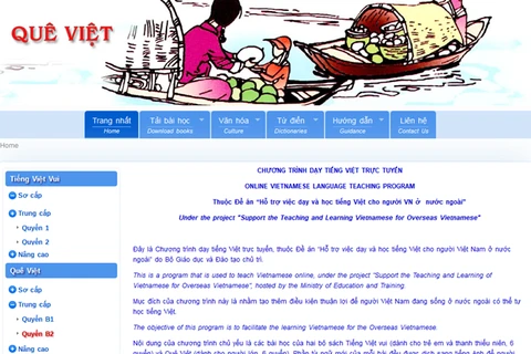Vietnamese learning website for OVs to be upgraded 