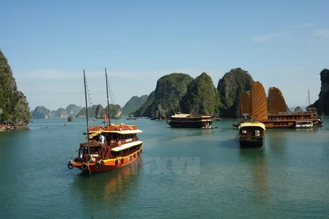 Less wooden ships to be seen in Ha Long Bay