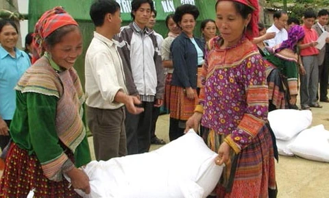 Lang Son distributes rice to needy households