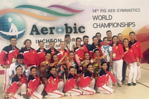 Vietnam wins four world Aerobic medals 