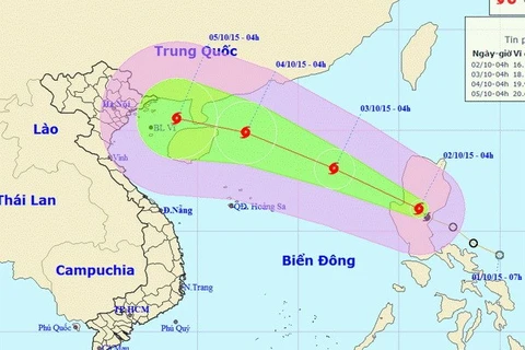 Tropical storm Mujigae enters East Sea