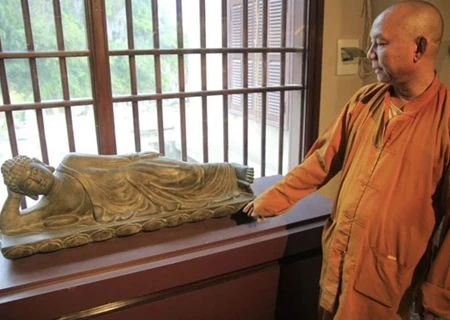 Buddhist antiques displayed in Da Nang 