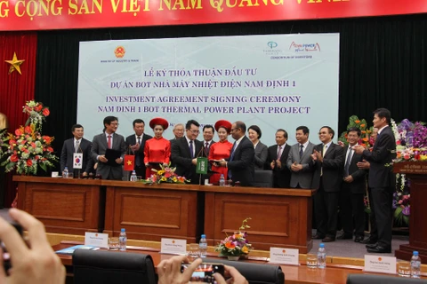 Investment Agreement for Nam Dinh 1 thermal power plant project signed