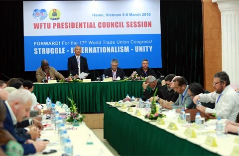 Hanoi hosts WFTU Presidential Council's meeting 