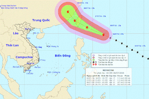 Super typhoon Nepartak to affect Vietnamese waters 