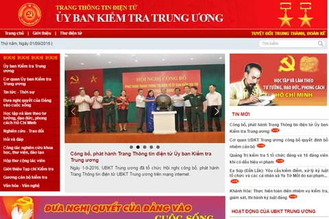 Party’s inspection commission launches website