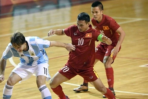 Argentina beat Vietnam in futsal match