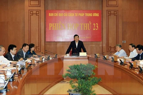 President chairs meeting on judicial affairs