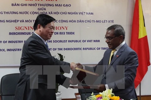 Vietnam, Timor Leste sign MoU on rice trade
