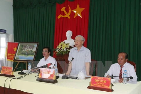 Party chief orders drastic fight against drought in Tien Giang 
