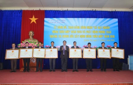 Quang Tri recognises 15 additional new-style rural communes