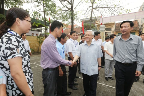 Leader inspects Party building work in Quang Ninh province