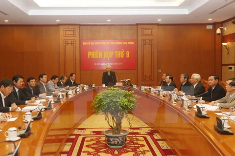 Party chief chairs meeting on anti-corruption 