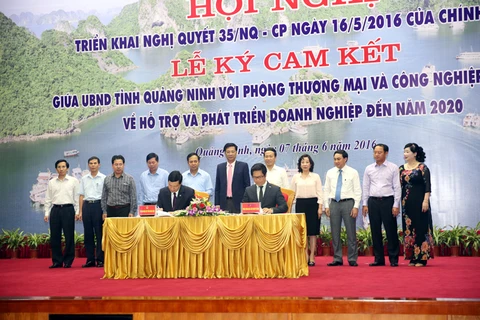 Quang Ninh, VCCI agree to develop enterprises by 2020