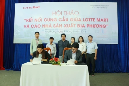 Lotte Mart to buy more products from Khanh Hoa-based producers 