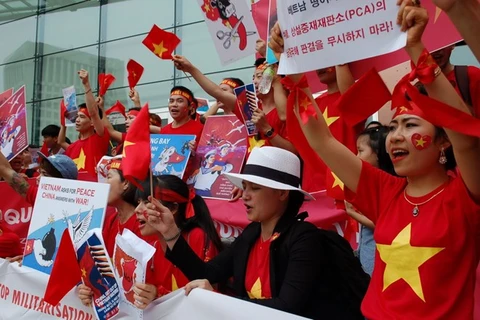 Overseas Vietnamese in RoK protests China’s illegal acts in East Sea