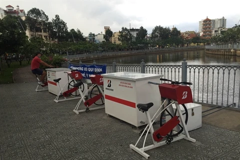 Dual-purpose bikes clean canal