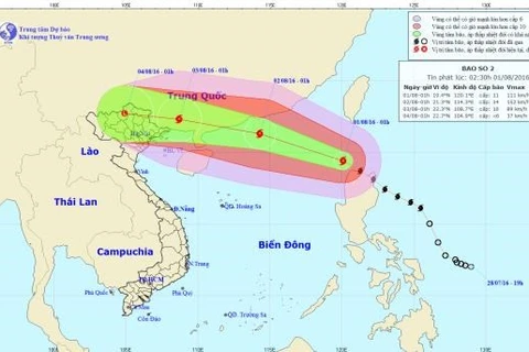 Storm Nida enters East Sea, generating strong winds 