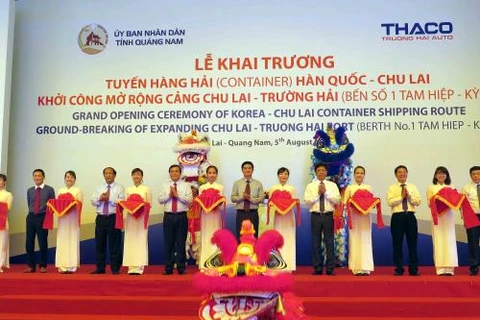 New international container shipping route opens in Quang Nam