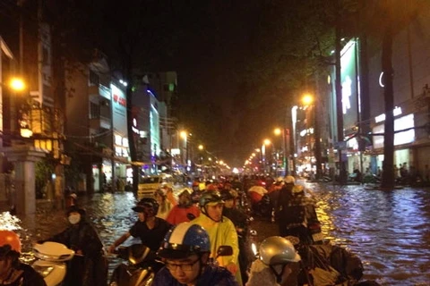 Historic rains deluge HCM City roads