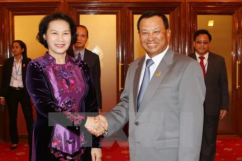 NA Chairwoman meets Cambodian leaders, leaves for Myanmar