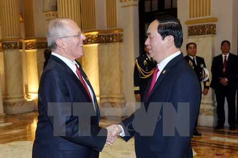 Vietnamese, Peruvian Presidents discuss boosting ties