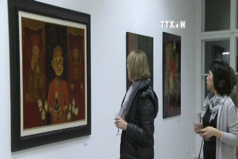 Vietnamese lacquer paintings on display in Germany