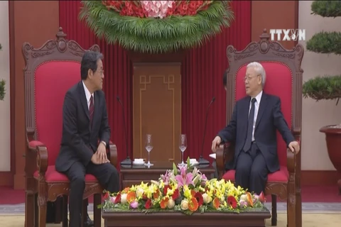 Party leader welcomes new Japanese ambassador