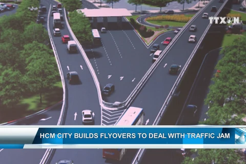 HCM City builds flyovers to deal with traffic jam