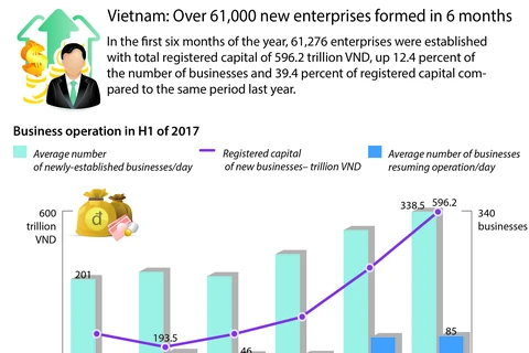 Vietnam: Over 61,000 new enterprises formed in 6 months