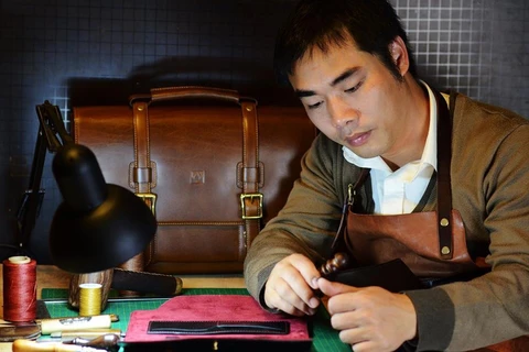 Young man’s passion for leather crafting