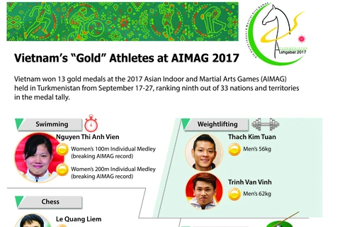 Vietnam’s “Gold” Athletes at AIMAG 2017