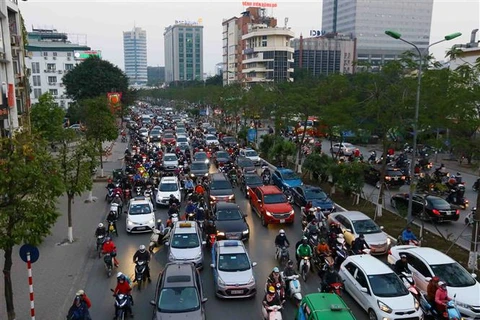 Hanoi suffers traffic jams ahead of Tet