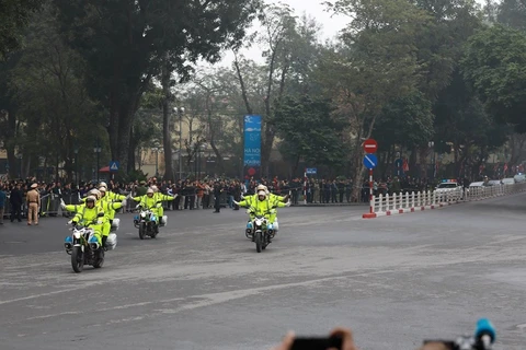 Vietnam police provide escort for DPRK leader