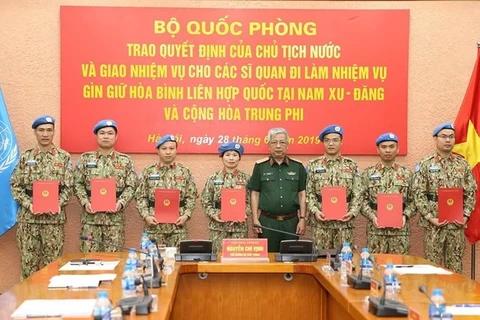 Seven more Vietnamese officers join UN peacekeeping