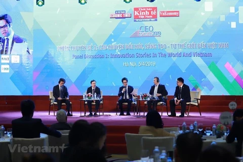 Speakers at the CEO Forum 2019 (Photo: Organising board/VietnamPlus)