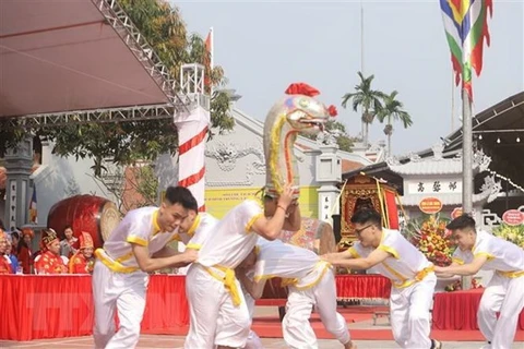 Snake dance fascinates tourists in Long Bien district