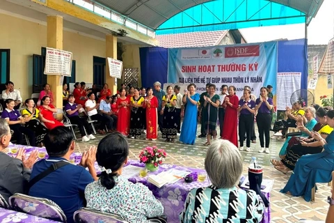 Myanmar delegation of senior citizens visits intergenerational self-help club model in Thanh Hoa