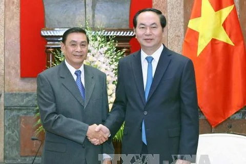 President hosts head of Lao Presidential Office 