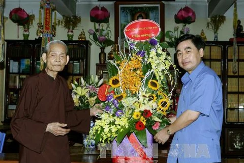 Religious officials visit Supreme Patriarch on Vu lan festival